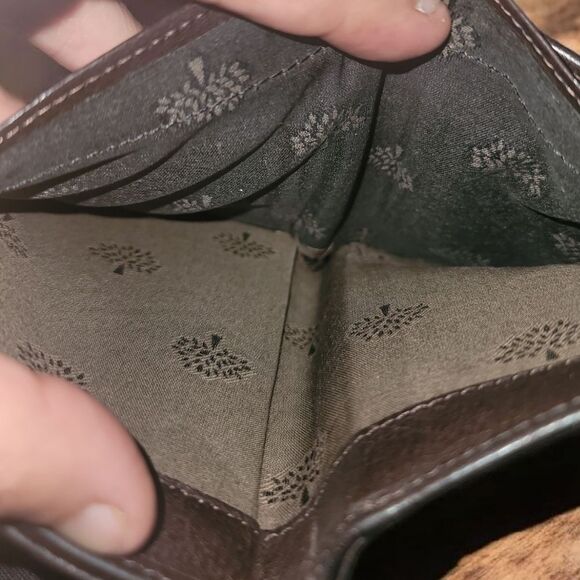Mulberry Brown CALF SKIN Leather Wallet with Brass Buckle Hardware - Picture 12 of 12